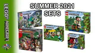 LEGO Minecraft Summer 2021 Sets - 21171 21172 21173 21174 21176 The Jungle Abomination