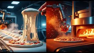 Inside a Modern Pizza Factory: From Fresh Dough to Perfectly Melting Pizzas