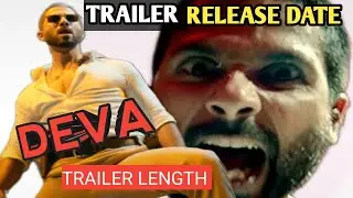 Deva Movie Trailer Release Date | Shahid Kapoor | The Raj Studios |