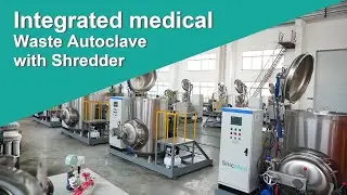 Integrated Medical Waste Autoclave with Shredder----hospital waste treatment