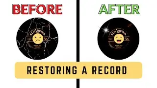 How To Easily Restore An Old Vinyl Record With Wood Glue