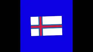 faroe islands 2d flag green screen flag animati