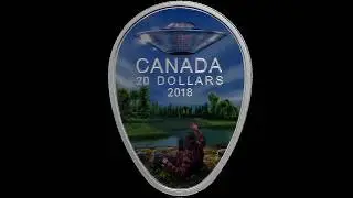 1 oz. Pure Silver Glow-in-the-Dark Coin - Urban Legends: The Falcon Lake Incident
