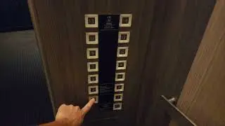 Modernized Toyo Otis Traction West Wing Auxilary Elevator at The RIHGA Royal Hotel in Osaka, Japan