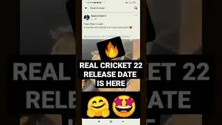 Real Cricket 22 Good News #shorts #ytshorts #rc22