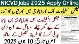 nicvd hospital karachi jobs apply online | national institute of cardiovascular diseases | Education
