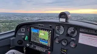 Bristell NG5 landing in the evening (EYKS).
