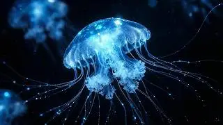 Neon Jellyfish 4K &bull; Ambient Music for Focus & Calm &bull; OLED Friendly