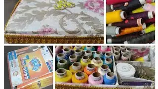 DIY thread #organizer making at home #multipurpose organizer# making 