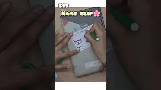 EASY Handmade Name slip🌸 #shorts