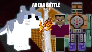 Greylight Vs. Command Block Golem & QTG Hacker | 1.19.2 Minecraft Mob Battle