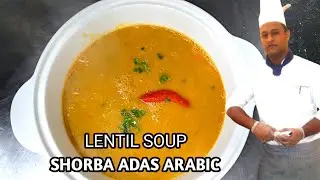 Lentil soup arabic style! Shorbat adas arabic style! Ades shorba arabic 