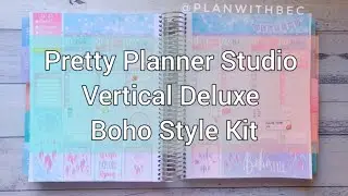 Pretty Planner Studio | Boho Style Vertical Kit | Whistle and Birch | Week 20th - 26th July 2020