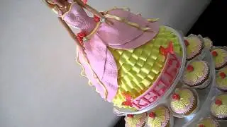 Princess Doll Cake & Cupcakes (and How to make my Princess Doll Cake links below)
