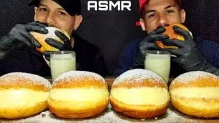 #22 ASMR COMIDA | SONHO DE CREME, PARTICIPAÇÃO DO MEU IRMÃO (MUKBANG) PREPARAÇÃO E DEGUSTAÇÃO.