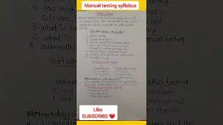 Types of software testing|| software testing Methodologies #shorts #manualtesting