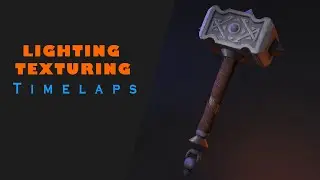 Hammer | Prop Art ( rendered ) | Part 3 | Lighting , Texturing | substance-painter , Maya