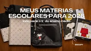 MEUS MATERIAIS ESCOLARES PARA 2026 - indo para 1&deg; do ensino m&eacute;dio