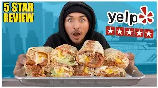 Eating At The BEST Reviewed Breakfast Burrito Restaurant In Los Angeles... (5 STAR)