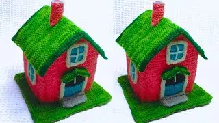 AMAZING💯🏠👍CROCHET HOUSE 🏠💯MAKING VIDEO TUTORIAL. #crochet #diy #handmade #house