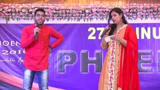 Sambalpuri comedy anchoring by Sujit and Rimil at pkace