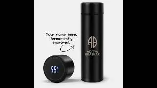 Flask With LED Temperature Display! Smart Water Bottle!