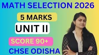 CHSE math most important questions|Math selection questions |Chse board exam 2026