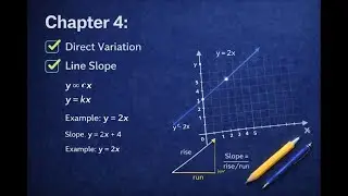 Chapter 4: Direct Variation, Line Slope