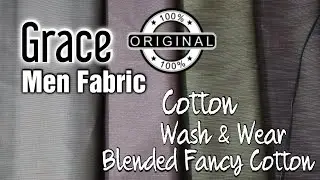 Grace Men Wash & Wear | Cotton | Blended Fabric  💯% Original Stock Rs.1,800 @gulloonascollection