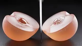 Cutting Frozen Fruits ASMR Satisfying Slice Sounds