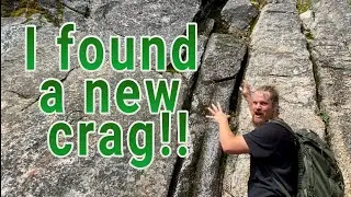 Discovering new climbing crags with a route developer