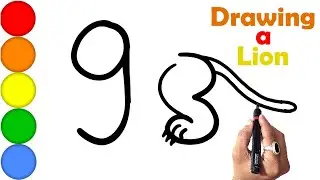 Drawing a lion for kids | हम शेर को आसानी से कैसे आकर्षित करते हैं | drawing a lion