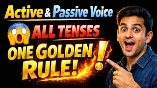 Active & Passive Voice 😵 | ALL Tenses | ONE Golden Rule 🔥 | Hindi