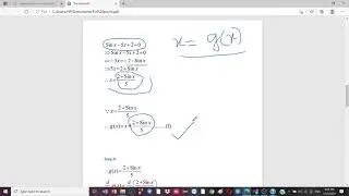 Fixed Point Iteration Method