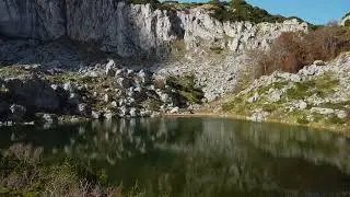 Majestic Mount Treskavica: Aerial Journey Over Autumn Lakes