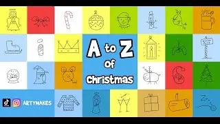 Arty Makes - Christmas Alphabet #alphabet