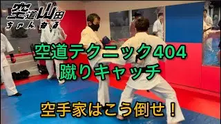 【武道】空道テクニック404「蹴りキャッチ」【格闘技】