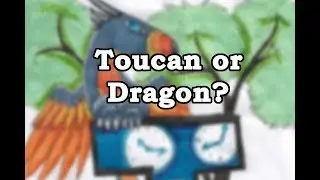 Toucan dragon and Undead dragon |Cheap art supply challenge | Alphabet dragons