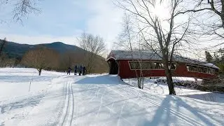 Cross Country Skiing in New Hampshire | Nordic Skiing Workout Scenery | GoPro Hero10 POV