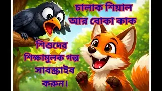 0113 Kak ar Shial/কাক ও শিয়াল | শিশুদের নৈতিক গল্প | Moral Story for Kids #kidslearning #cartoon