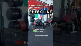 Front Lever Error #1 &ndash; Line