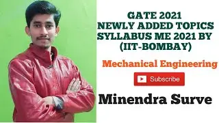 GATE 2021 New Syllabus for Mechanical Engineering