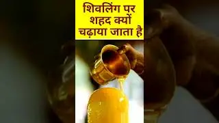 शिवलिंग पर शहद क्यों चढ़ाते हैं #shortsfeed