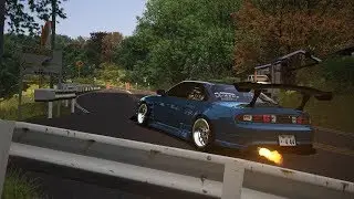 Assetto corsa 道祖神峠(DOSOUJIN TOUGE)s14.5 drift Joy cam test
