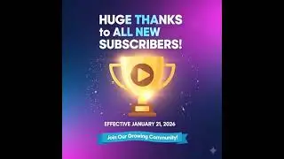 THANK YOU TO ALL MY NEW SUBSCRIBERS!