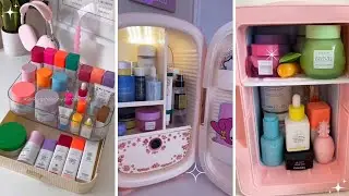 Satisfying Skincare Organizing Asmr 💗 | TikTok Restocking Organizer ✨