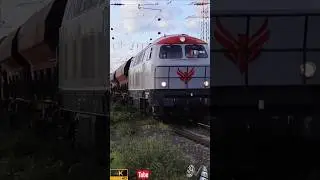 Short aus dem Video #954 LZFahrt BR261 105 mit BR294 758 begegnet BR216 121 mit gem. G&uuml;terzug