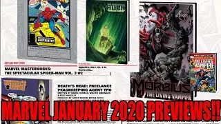 Advance look at the Collected  Editions in the January Marvel Previews 2020!