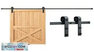 VEVOR 8FT Sliding Barn Door Hardware Kit 330LBS Loading Heavy Duty Barn