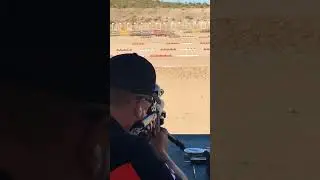 Caleb Dickensen shooting speed silhouette at Extreme Benchrest